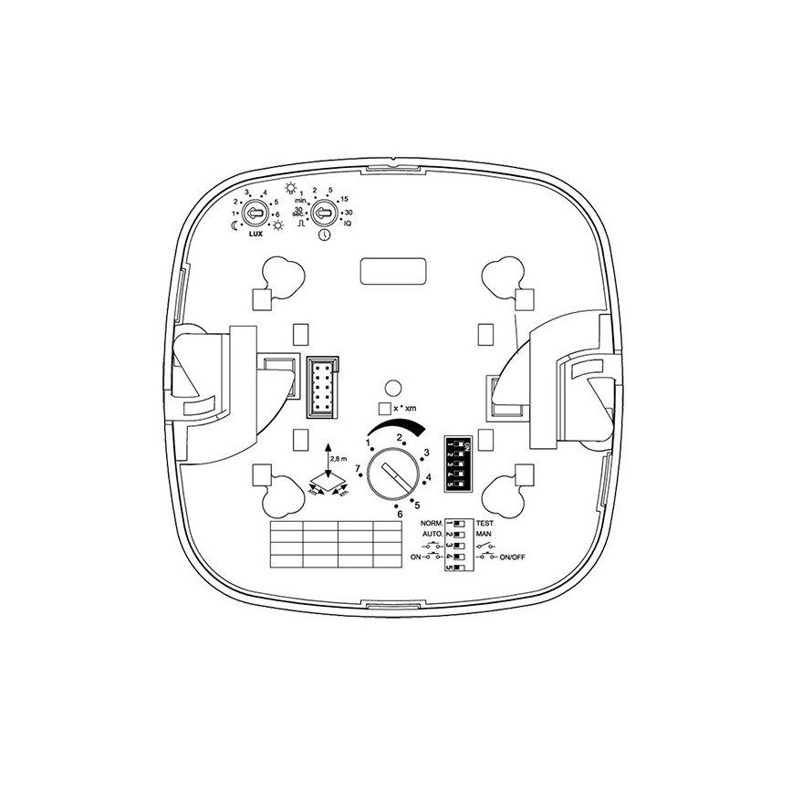 Steinel 079369 - Rilevatore di presenza IR Quattro HD 24m COM1 bianco