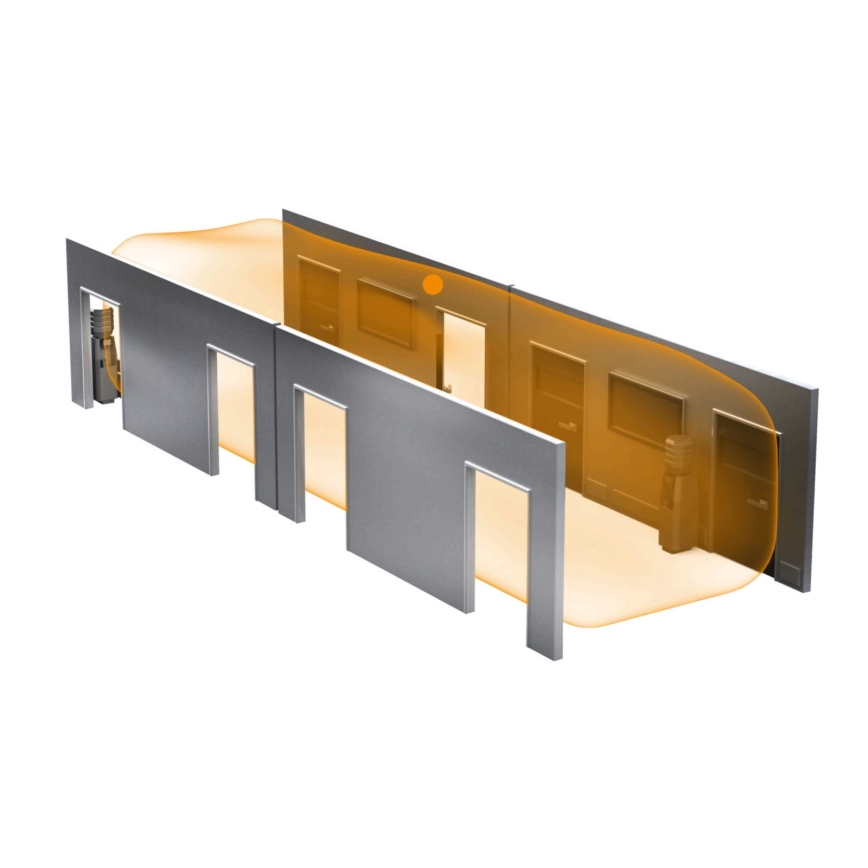 Steinel 079499 - Rilevatore di presenza Dual HF DALI-2 APC bianco