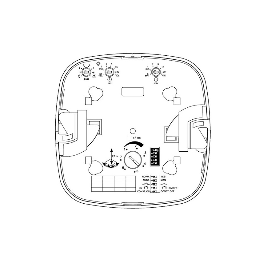 Steinel 079499 - Rilevatore di presenza Dual HF DALI-2 APC bianco