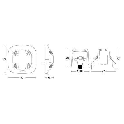 Steinel 079581 - Rilevatore di presenza DualTech KNX bianco