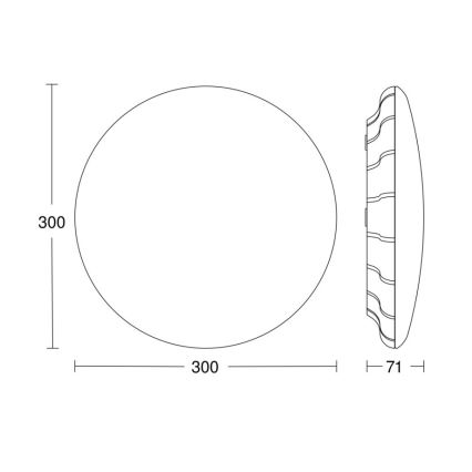 Steinel 081072 - Plafoniera LED con sensore RS PRO S10 SC LED/9,1W/230V 4000K