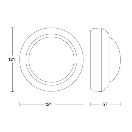 Steinel 081706 - Sensore di movimento da esterno IS 2360-3 ECO 230V IP54 nero