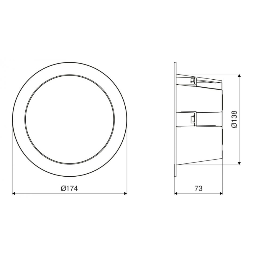 Steinel 084998 - LED Dimmerabile per esterni lampada da incasso con sensore RS PRO DL 150 SC LED/10,8W/230V 3000/4000/5700K IP54