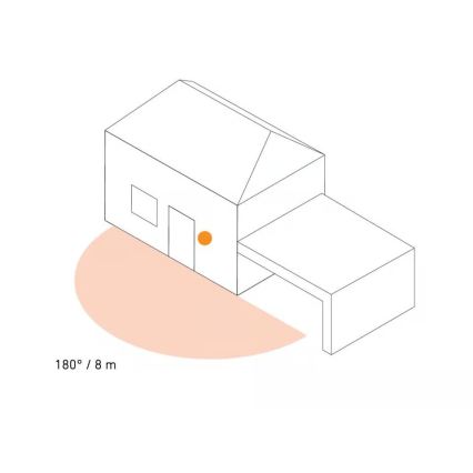 Steinel 087739 - Lampada da parete per esterni LED con sensore 2xGU10/14,5W/230V L 940SC IP44