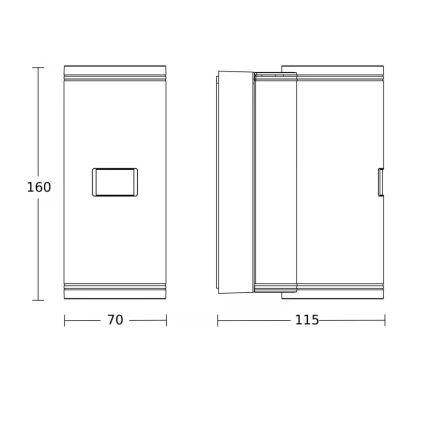 Steinel 087739 - Lampada da parete per esterni LED con sensore 2xGU10/14,5W/230V L 940SC IP44