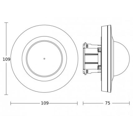 Steinel 087784 - Sensore di movimento MD-24 ECO COM1 360° bianco