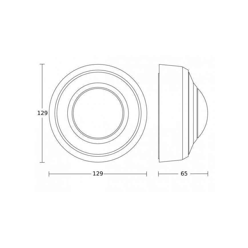 Steinel 087791 - Sensore di movimento esterno MD-8 ECO COM1 360° IP54 bianco