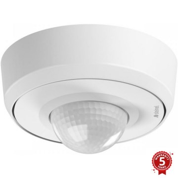 Steinel 087821 - Sensore di movimento da esterno con sensore di presenza PD-24 ECO COM1 360° IP54 bianco