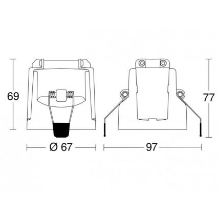 Steinel 087852 - Sensore di movimento da incasso con sensore di presenza PD-24 ECO COM1 360° bianco