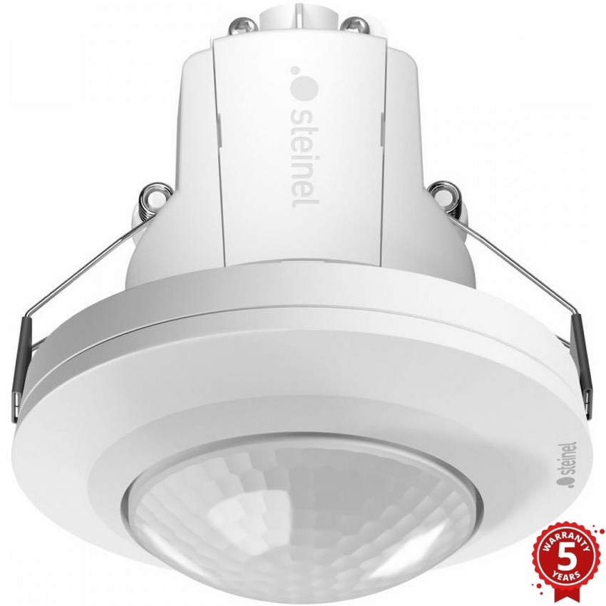 Steinel 087913 - Sensore di movimento da incasso con sensore di presenza PD-8 ECO COM1 360° bianco