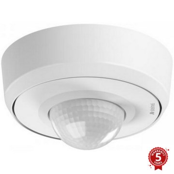 Steinel 088019 - Sensore di movimento da esterno con sensore di presenza PD-24 ECO KNX 360° IP54 bianco