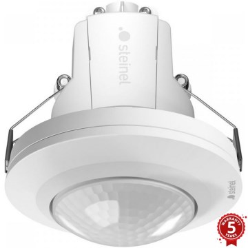 Steinel 088170 - Sensore di movimento da incasso con sensore di presenza PD-8 ECO DALI-2 360° bianco