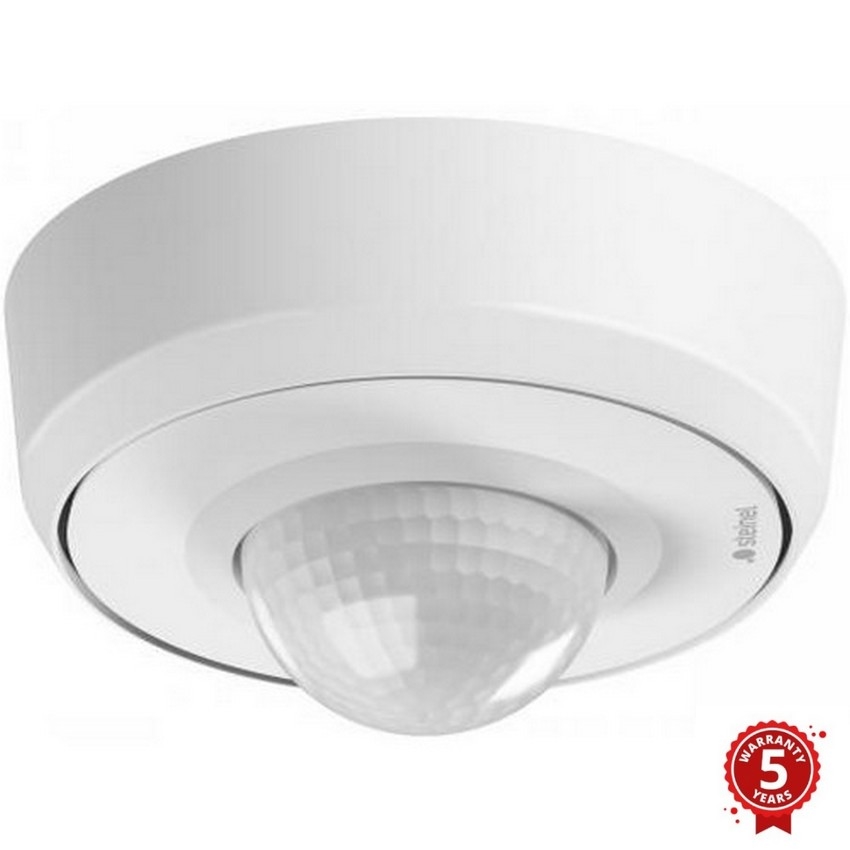 Steinel 088231 - Sensore di movimento da esterno con sensore di presenza PD-24 ECO DALI-2 360° IP54 bianco