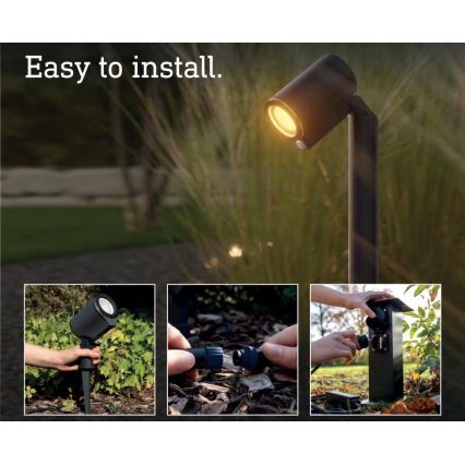 Steinel 089320 - Lampada da esterno LED RGBW con sensore, 7,9 W/24 V, IP65