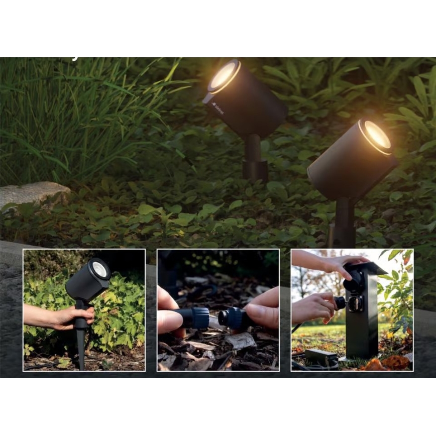 Steinel 089344 - Lampada da esterno LED RGBW con sensore LED/7,9W/24V IP65