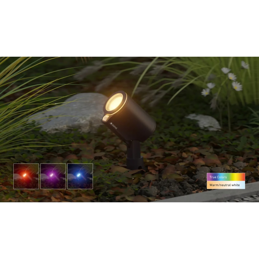Steinel 089344 - Lampada da esterno LED RGBW con sensore LED/7,9W/24V IP65