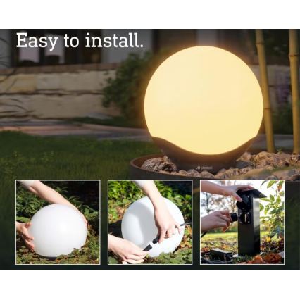 Steinel 089375 - Lampada da esterno LED RGBW con sensore LED/9,07W/24V 400 mm IP65