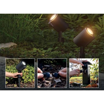 Steinel 093907 - Kit base LED RGBW 2x lampada da esterno LED/7,8W/24V IP65