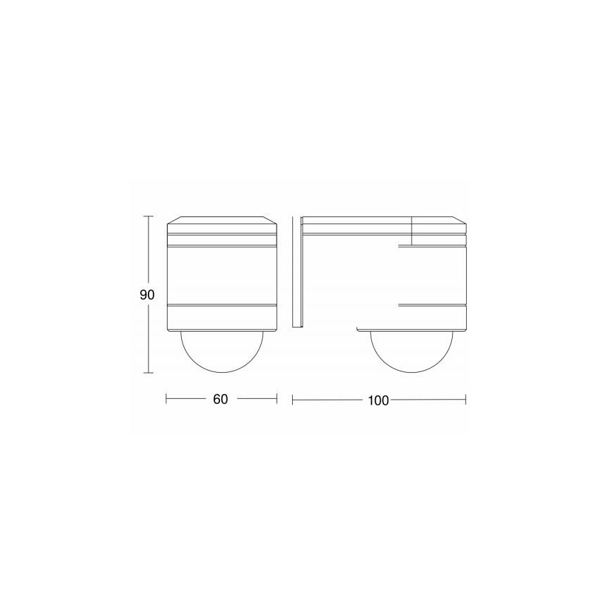 STEINEL 602819 - Sensore ad infrarossi da parete IS240 bianco IP54