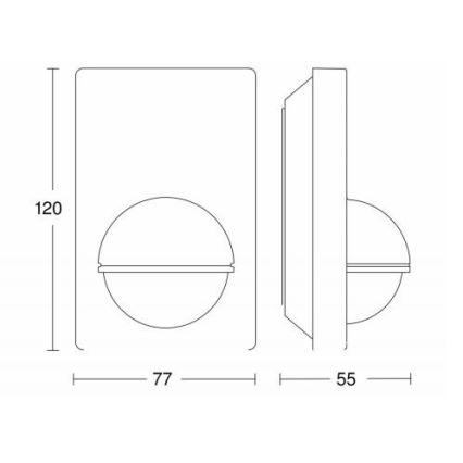 STEINEL 603113 - Sensore di movimento da esterno IS 180-2 nero IP54