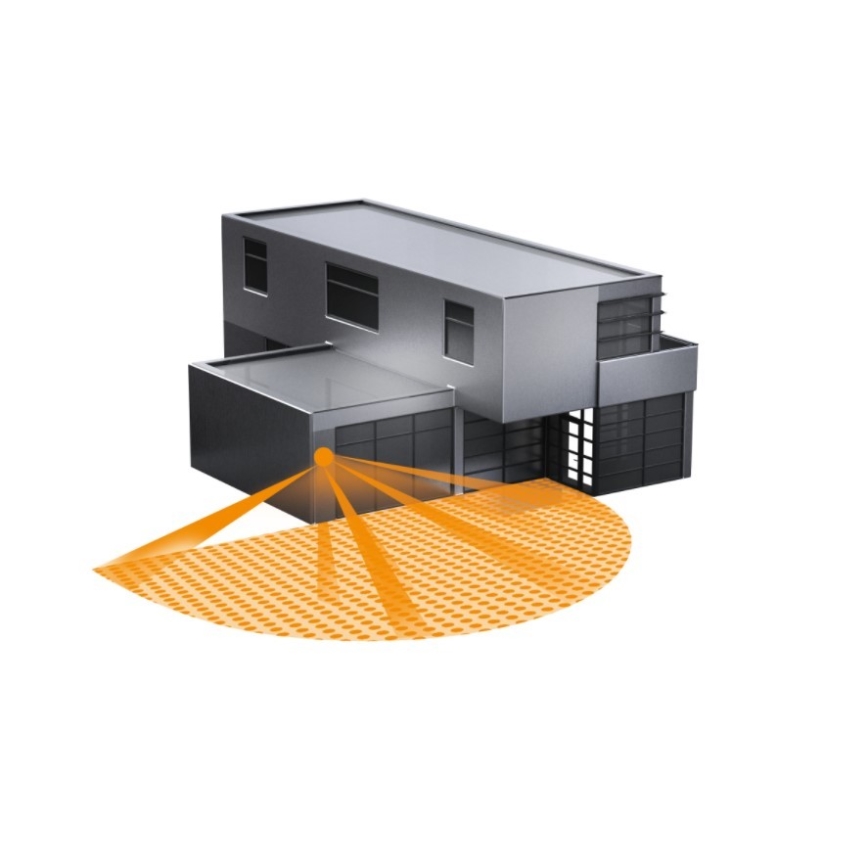 STEINEL 603717 - Sensore ad infrarossi per esterno IS 2180 2 nero IP54