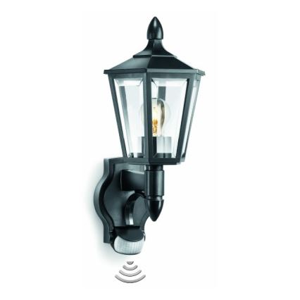 Steinel 617813 - Lampada da parete con sensore per esterno L 15 1xE27/60W/230V