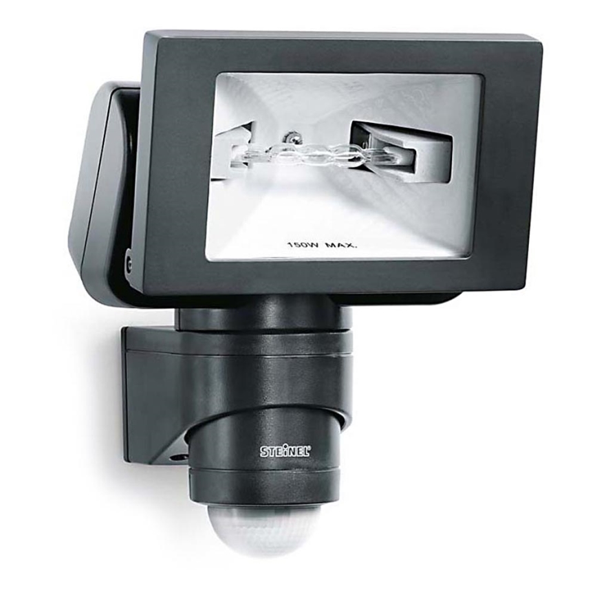STEINEL 633011 - HS 150 DUO lampada da esterno nera con sensore