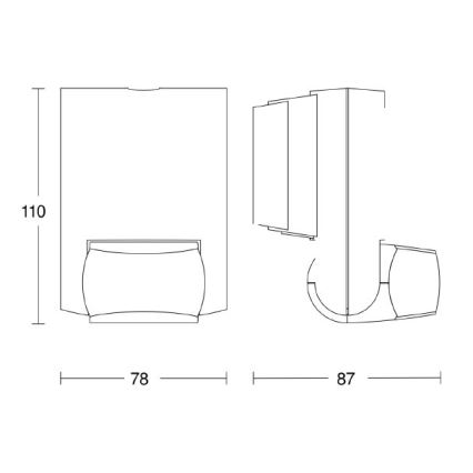 STEINEL 660215 - Rilevatore di movimento IS 130-2 nero IP54