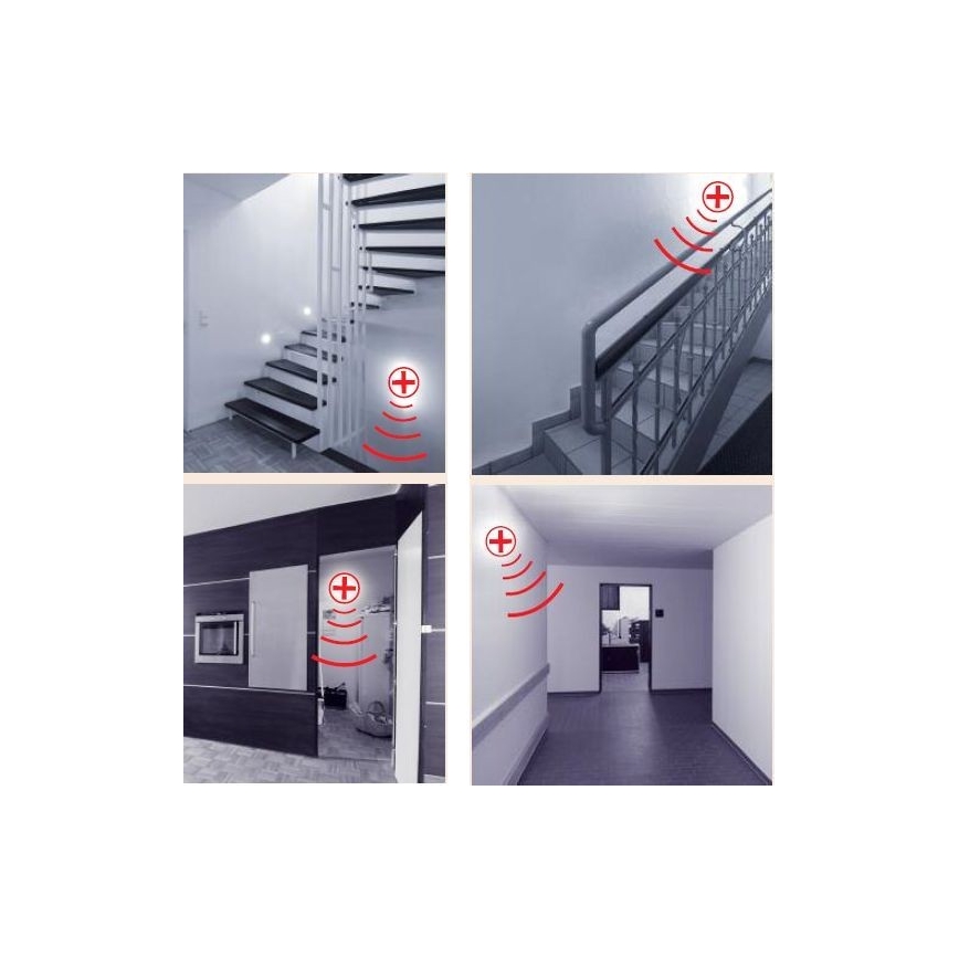 STEINEL 730116 - Plafoniera con sensore RS 100 L bianco