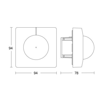 Steinel 751302 - Rilevatore di presenza HF 360 COM1 bianco