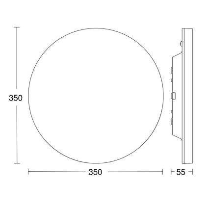 Steinel 067724 - Plafoniera LED Dimmerabile con sensore RS PRO R20 PLUS 15,86W/230V IP40 4000K