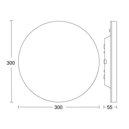 Steinel 067809 - Plafoniera LED dimmerabile con sensore RS PRO R10 BASIC SC LED/8,5W/230V 4000K IP40