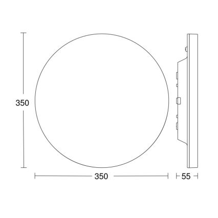 Steinel - Plafoniera LED dimmerabile con sensore RSPROR20BASIC 15,3W/230V IP40 3000K