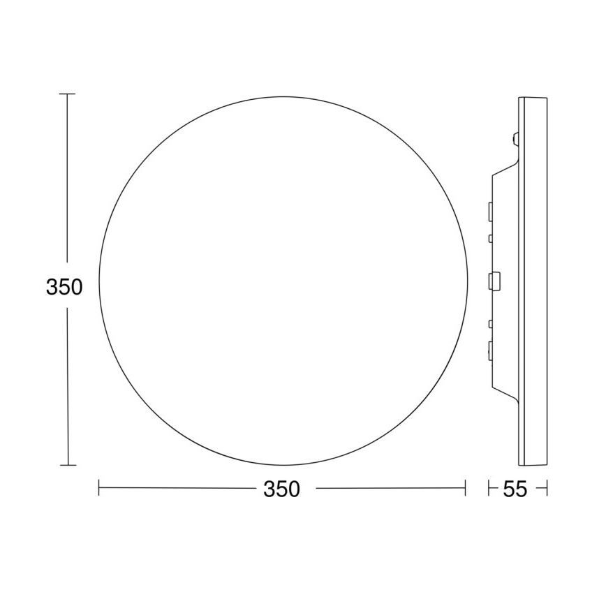 Steinel - Plafoniera LED dimmerabile con sensore RSPROR20BASIC 15,3W/230V IP40 3000K