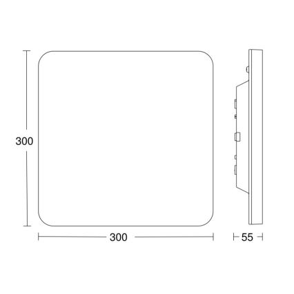 Steinel - Plafoniera LED dimmerabile con sensore RSPROR20BASICQ 15,3W/230V IP40 4000K