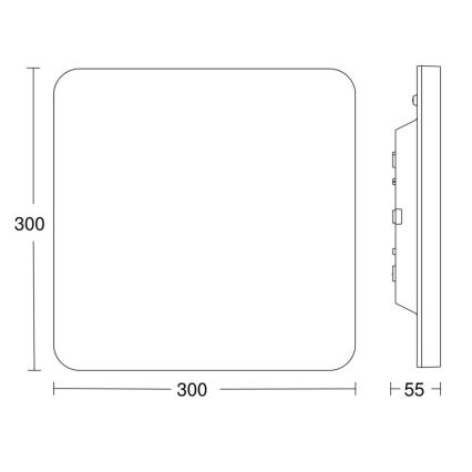 Steinel - Plafoniera LED dimmerabile con sensore RSPROR20BASICQ 15,3W/230V IP40 3000K