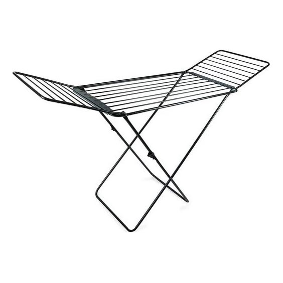Stendibiancheria pieghevole TORO 177x93 cm nero