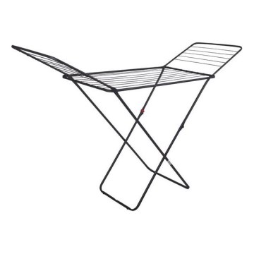 Stendibiancheria pieghevole TORO 180x93 cm nero