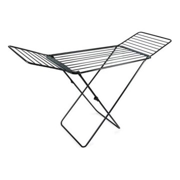 Stendino pieghevole TORO 177x93 cm nero