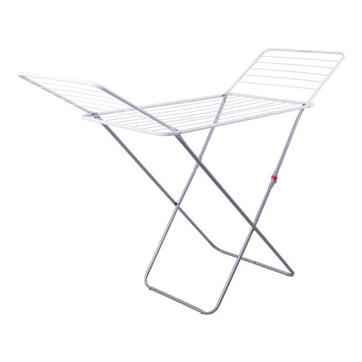 Stendino pieghevole TORO 180x93 cm bianco