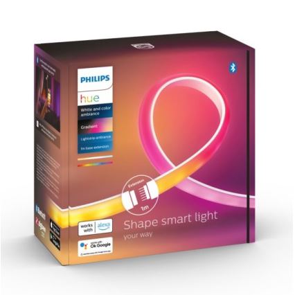 Striscia LED extension set Philips Hue White And Color AmbianceLED/12,3W/230V 1 m