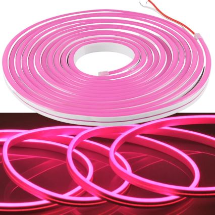 Striscia LED NEON 5 m LED/27W/12V IP65 rosa