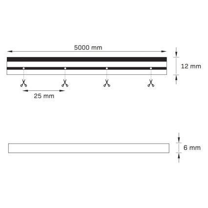 Striscia LED NEON 5 m LED/27W/12V IP65 rosa