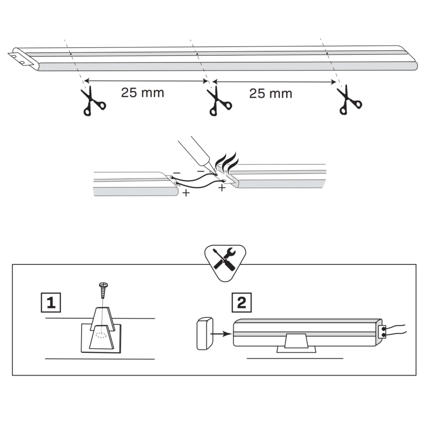 Striscia LED NEON 5 m LED/27W/12V IP65 rosa