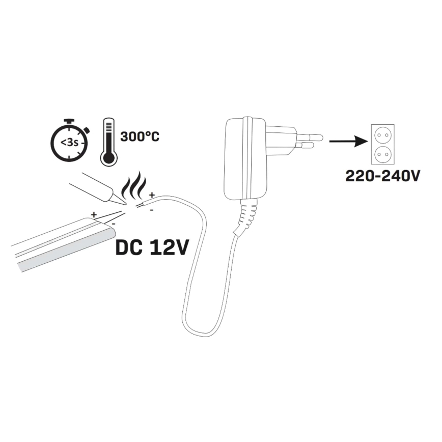 Striscia LED NEON 5 m LED/27W/12V IP65 rosa