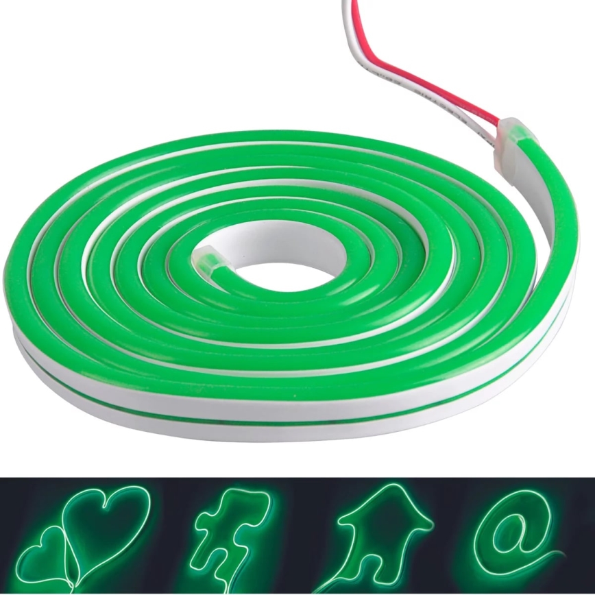 Striscia LED NEON 5m LED/30W/24V verde IP65