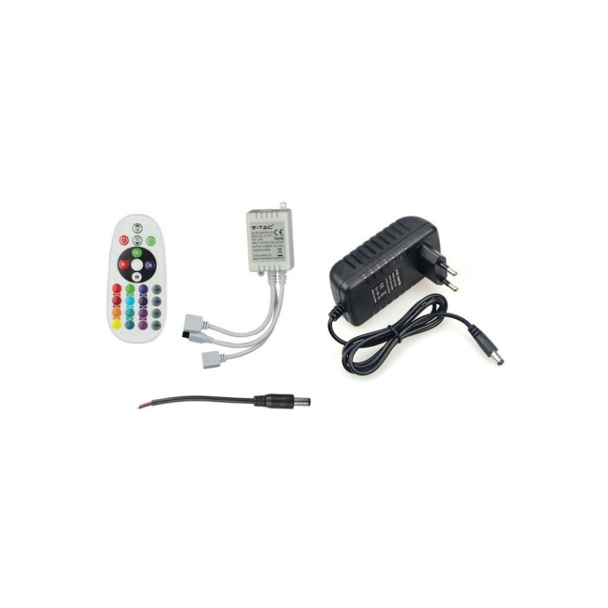 Striscia LED RGB dimmerabile 2x5m LED/4,8W/230V + TC