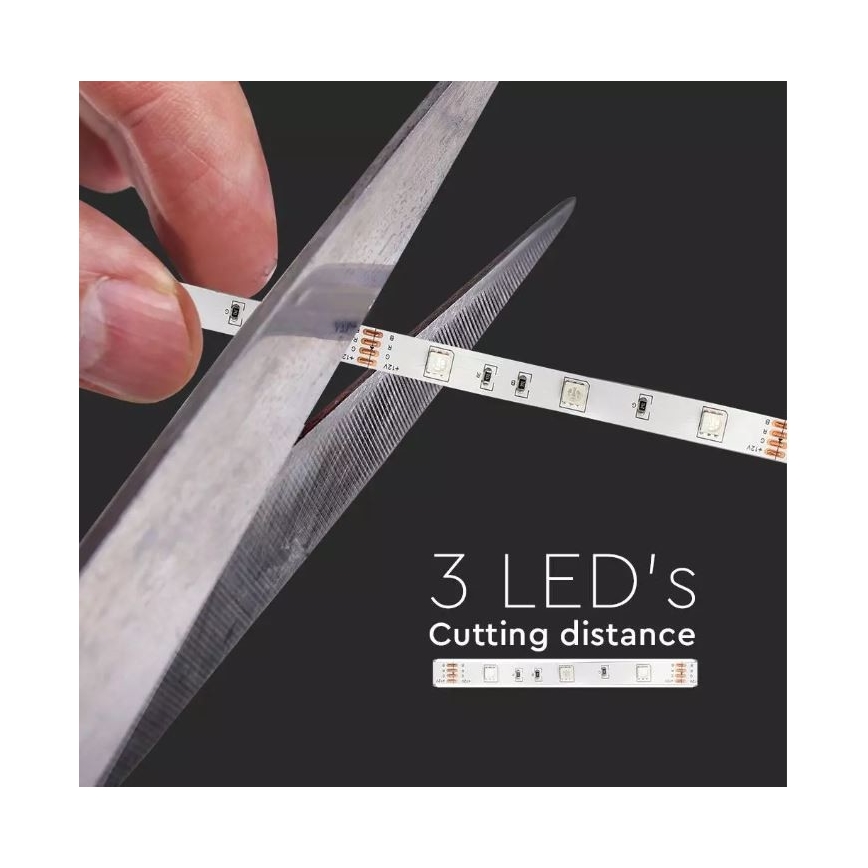 Striscia LED RGB dimmerabile 2x5m LED/4,8W/230V + TC