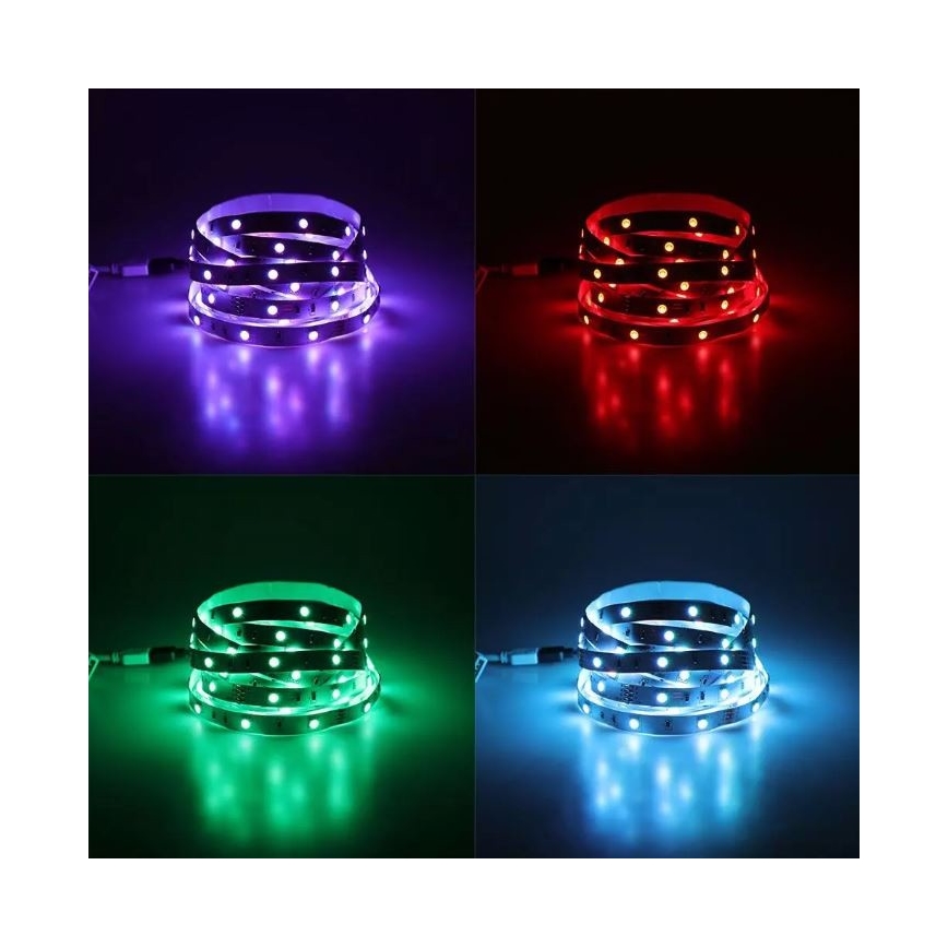 Striscia LED RGB dimmerabile 2x5m LED/4,8W/230V + TC