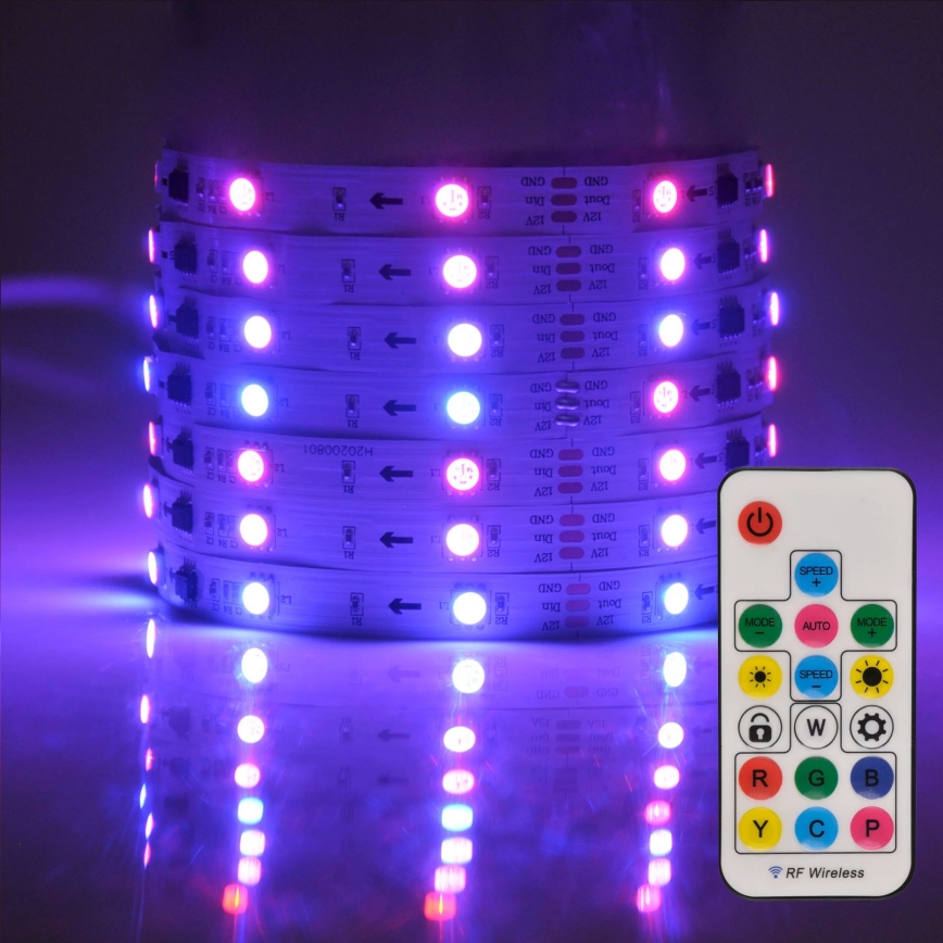 Striscia LED RGB dimmerabile MAGIC 2 m LED/12W/230V + Telecomando